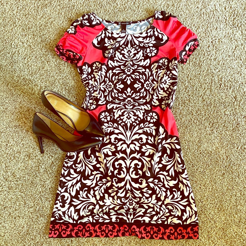 INC Ruched Sleeve Dress